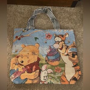 Winnie the Pooh & Friends Carpet Tapestry Tote Bag - NWOT